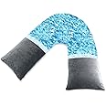AS AWESLING Shredded Memory Foam V Pillow, V Pillow for Neck and Shoulder Pain (GRAY)