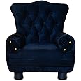 Daryoo - Boss Baby Kids Sofa - Ergonomic Design with Armrest & Backrest for Ages 1-4 - Pine Wood (Black)