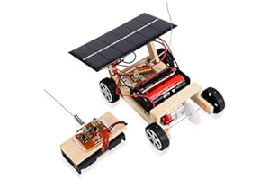 VGEBY Coche de Control Remoto Solar de Bricolaje, Coche de Juguete Ensamblado de Bricolaje Juego de Auto de Control Remoto Solar Juguete Educativo para Niños Coche Solar Educativo