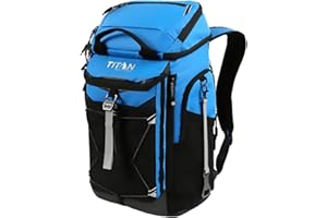 Arctic Zone Titan | Deep Freeze Series Backpack Cooler | 26 Can ice capacity| 2 Ice walls packs included | Blue