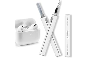sampoet 4-in-1 AirPods Cleaning Kit, New generation Multifunctional Earphone Cleaning Kit with Soft Brush for Airpods Pro Earbud Headphone (1 Pack)