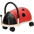 Wheelybug Toddler Wooden Ride-On, Multi-Directional Castor Wheels, Safety Certified Developmental Toy for Outdoor/ Indoor Fun, Large (2.5 - 5 Years), Ladybird