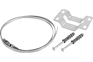 KNM TRADE Staffa da Parete & Fascia di Fissaggio per Vaso di Espansione a Membrana/Pressione 5–25L (Ø ≤ 370mm) | Kit di Fissaggio Completo per Riscaldamento & Solare | Acciaio, Made in EU