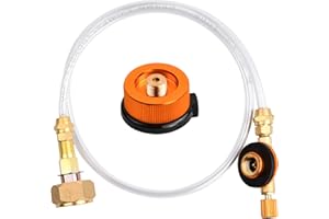 Cozlly Adattatore per Fornello a Gas, Bottiglie da Campeggio, Testa di Conversione del Serbatoio e Cartuccia