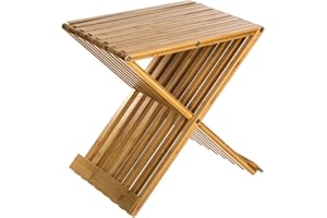 5 FIVE SIMPLY SMART 5five - Taburete Auxiliar Plegable de bambú