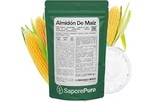 SaporePuro Almidón de Maíz Nativo 200 g – Espesante Natural para Postres, Cremas y Salsas – Sin Gluten y Vegano