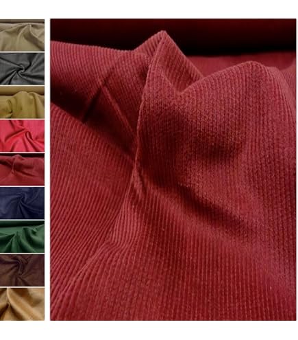 Tissu Velours Côtelé Polyester 1m - Largeur 150cm, Pour Costume/pantalon DIY