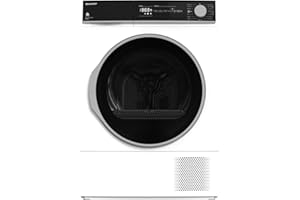 Sharp KD-NHH8S7GW21-EN, Free Standing, 8KG, Heat Pump Tumble Dryer, A++ Energy Rating, White