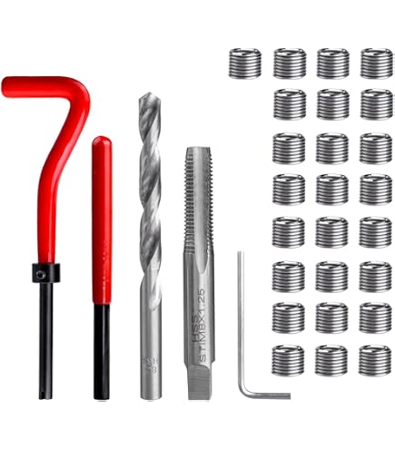 Kit Elicoidale M6 Neo Tools Per Riparare Filettature Rovinate | Ripristina Fori Filettati - 4