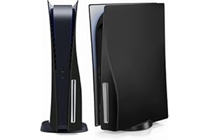 NEWZEROL Cover in Silicone Compatibile per PS5 Standard Edition Cover Antipolvere Anti-graffio Anti-Caduta per Console Playstation 5 Standard Edition - Nero
