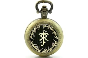 Cymru Apparel Gift Boxed Lord of The Rings Quartz Pocket/Necklace Watch