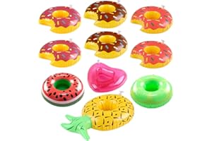 VGOODALL Aufblasbare Getränkehalter, 10 Stück Pool Becherhalter Inflatable Flaschenhalter Dosenhalter Pool Party Deko Badspielzeug