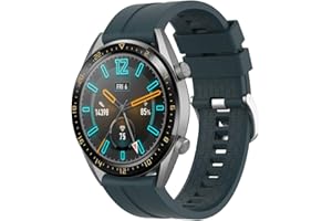 Supore Bransoletka kompatybilna z Huawei Watch GT2/3 46 mm/Watch GT 46 mm/Watch GT Active/Watch 2 Pro/Honor Watch Magic/Galaxy Watch 46 mm/Gear S3/Gear 2, silikonowy pasek zamienny 22 mm