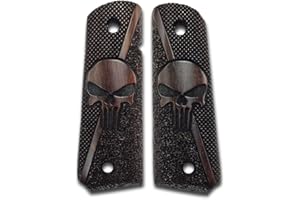 ZIB GRIPS ZIB-Griffe für 1911-Griffe, 1911-Vollgröße, 1911-Punisher, Handfeuerwaffengriffe, 1911-Holzgriffe, 1911-Griffe in voller Größe, Punisher-Griffe, 1911-Zubehör, weitgehend passend für 1911-Modelle (Puni