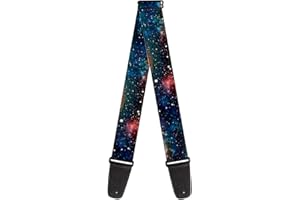 Buckle-Down Pasek do gitary kosmiczny kurz kolaż 5 cm szerokości