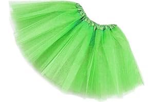 MUNDDY - Tutu Elastico Tul 3 Capas 30 CM de Longitud para niña Bebe Distintas Colores Falda Disfraz Ballet (Envio 48-72h con Seguimiento Desde Madrid)