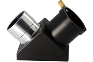 AISNYHO 1.25IN 90 Degree Zenith Mirror Astronomical Telescope Eyepiece Diagonal Erecting Prism for Refractor Cassegrain Telescope