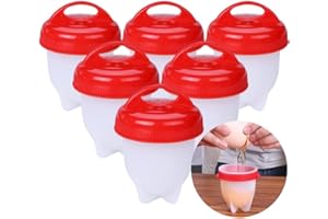 a.handels Eiermacher ohne Schale Egglettes Eier-Pochierer Eggs Benedict 6 Stück BPA frei