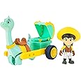 Dino Ranch 5 Clover Care Cart and 3” Dino Min-Three Styles to Collect-Toys for Kids Featuring Your Favourite Pre-Westoric Ranchers, Clover and Medical Vehicle