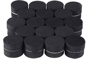 Gcroet 24 Stück Topffüße für Outdoor-Pflanzen Naturkautschuk Blumentopf Matte Unsichtbare Pflanzentopf Riser Pad Blumentopf Füße Schwarz