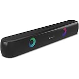 Portronics Decibel 21 10W Wireless Bluetooth Soundbar with LED Lights, TWS Function, Built-in Mic, Built-in FM Radio, USB Por