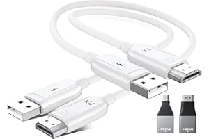 UNIYTRIOX HDMI Wireless, Trasmettitore HDMI Wireless con Trasmettitore e Ricevitore, HD 1080P Extender HDMI Wireless per Streaming Audio Video Laptop/PC/Fotocamera su HDTV/Proiettore/Monitor/Dongle (Bianco)