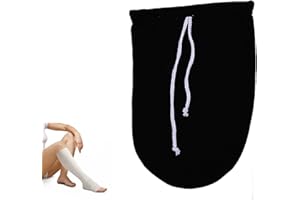 DOUKESH Housse de Plâtre pour Pied Couvre Chaussettes pour Plâtre pour Pied Protections pour Plâtre Chaussette De Plâtre Chaude avec Cordon Serrage Réglable Lavable Protection du Plâtre des Jambes 25×37CM