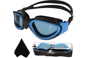 WINLINE Occhialini da Nuoto Polarizzati, Anti-appannamento Anti-perdite con Protezione UV Visione chiara Facile da regolare Con Ponte Nasale Morbido per Uomo Donna Adulti e Adolescenti