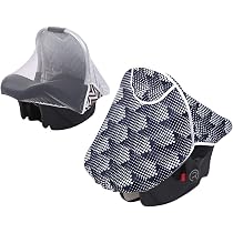 Moustiquaire Et Housse Occultante 3 En 1 Pour Siège Auto Bébé - Protection Solaire Et Anti-Insectes