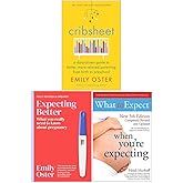 Cribsheet, Expecting Better, What to Expect When Youre Expecting 3 Books Collection Set