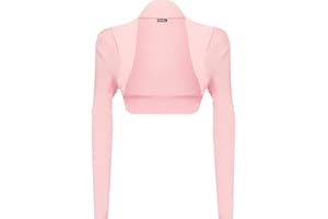 WearAll Ladies Long Sleeve Shrug Womens Bolero Cardigan Top Sizes 8-14