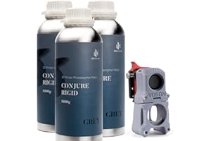 Chitu Systems Conjure Rigid Resin mit ingenieurähnlichen Eigenschaften für funktionelle Gadgets Harzdruck, geringe Schrumpfung für gelenkige Figur LCD 3D-Druck (Grau, 3000g)