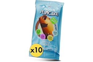 Plumcake Proteico Variegato Cacao EatPro, 10 Plum Cake Da 45g, 1% Zuccheri, 18% Di Proteine, Dolci Chetogenici Low Carb, Colazione Proteica, Plumcake Senza Zucchero, Snack Keto