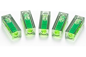 Uadme Mini Bubble Spirit Level, 5Pcs 15 * 15 * 40mm Square Small Bubbles Levels, String Line Spirit Level, Measuring Instruments Layout Tools