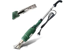 FISHTEC - Désherbeur Électrique 2000W 600°C - 2 en 1 Allume-Barbecue et Désherbeur Écologique - Manche Amovible 61 cm - Câble 2 m - Corps ABS Résistant - Idéal pour Allées, Terrasses et