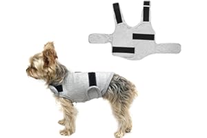 YUEHUAMECH Dog Anxiety Jacket Calming Coat Thunder Dog Wrap Anxiety Relief Shirt Vest with Reflective Strip for Pets Keep Calming Comfort Stress Relief Fireworks Thunder Storm