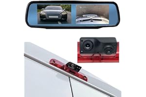 Dolphin Automotive Dual Rear & Reversing Brake Light Camera For Peugeot Boxer 2006 Onwards (Camera & 4.3" Dual Mirror Monitor)