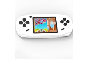 ZHISHAN 16 Bit Handheld Spielkonsole Tragbare Spiele Konsolen inkl.100 Klassische Vintage Video Spielen 3.0 "LCD HD Bildschirm Arcade Erholung System Geburtstagsgeschenk für Kinder (Weiß)