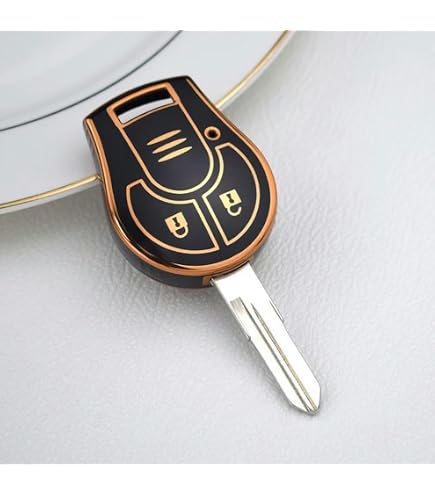 Custodia Protezione Chiave Auto Ontto Per Nissan - 4 Pulsanti, Lega Di Zinco E Silicone, Compatibile X-Trail, Kicks, Rogue 2023 - 3