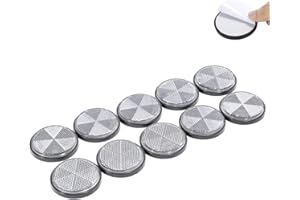 TAEUYYM 10 x Catadioptrico Redondo Blanco Adhesivo Remolque, Catadioptrico Redondo Remolque Adhesivo, Reflectores Adhesivo Redondo Blanco, para Camión RV Caravana Coche Remolque Tractor Moto (Blanco)