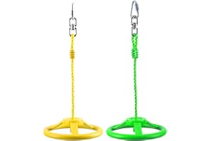 PELLOR Kids Monkey Bars, Kids Gymnastic Rings, Multifunctional Gym Rings, Backyard Playground Play Sets for Obstacle Ring, Trapeze Bar, Monkey Bars Climbing Frame, Climbing Ring Training