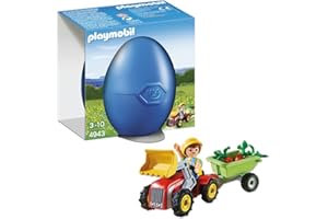 Playmobil - 4943 - Oeuf de Pâques - Garçon avec Petit Tracteur