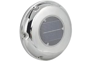 AKOZON Ventilateur de Bateau Ventilateur Solaire Ventilateur D'extraction de Bateau en Acier Inoxydable Ventilateur de Ventilation à énergie Solaire