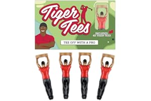 GR GIFT REPUBLIC Unbekannt Gift Republic Tiger Golf-Tees, Unisex, 4er-Pack, Mehrfarbig, Einheitsgröße