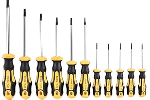 Gunpla 11 sztuk zestaw wkrętaków Torx T6 T7 T8 T9 T10 T15 T20 T25 T27 T30 T40 Star magnetyczne różne precyzyjne naprawa śrubokrętów zestaw narzędzi do śrub Torx telefon komputer Mac Games zegarki