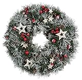 der Adventskranz wird mit 3 Batterien AA Mignon 1,5 V betrieben,daher hat man kein lästiges Kabel mehr und der Kranz kann überall im gesamten Wohnbereich aufgehängt werden. (Batterien nicht im Lieferumfang enthalten)