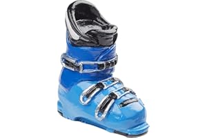 CREATIV DISCOUNT Miniatur-Skistiefel, Größe ca. 4 cm, blau