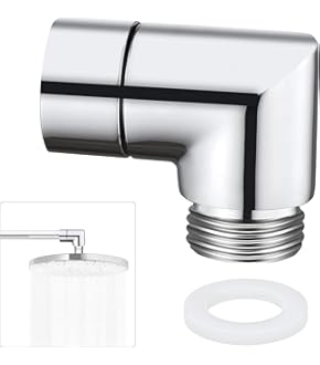 YiJiuBa Duschkopf Verlängerungsarm 25cm Edelstahl - Verlängerungsrohr Mit G1/2 Gewinde