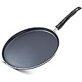 Judge by Prestige 28Cm Everyday Non-Stick Tawa (Aluminium) | Low Oil Cooking | Easy to Clean |Cool Touch Handle, Black