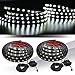 Produktbild MICTUNING 2Pcs 60" Weiß LED Strip Licht Streifen Lampe Wasserdicht Lichtleiste Kit w/On-Off Switch Fuse 2-Way Spiltter Kabel für Jeep Pickup Truck RV SUV